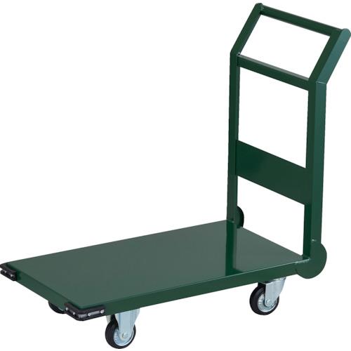 【SALE価格】TRUSCO ( トラスコ中山 ) 鋼鉄製運搬車 ハンドル側自在車輪 800X450 Φ100プレス車 ( SH-3C )