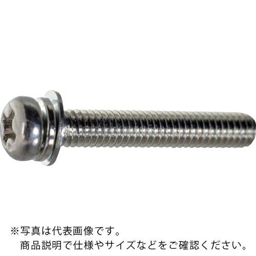 TRUSCO ( トラスコ中山 ) ナベ頭座金組込ねじ P\u003d4 三価白 M2×3 4300本入 (ばね座金+JIS小形ワッシャー付き) ヘキサゴンパック ( S013-0203 )