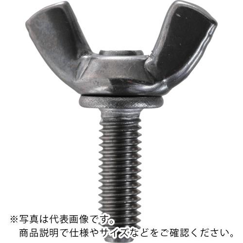 TRUSCO ( トラスコ中山 ) 冷間蝶ボルト 2種 ステンレス 5×8 100本入 ヘキサゴンパック ( S083-0508 )