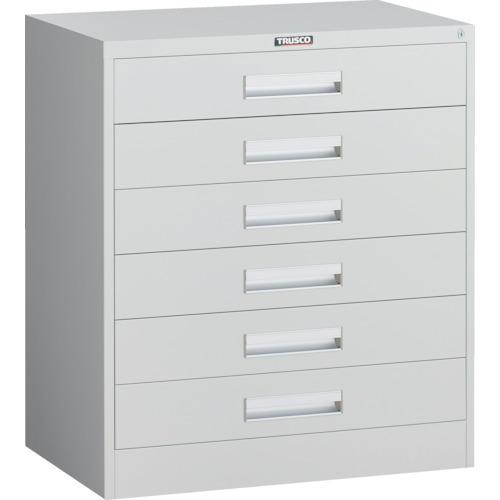 TRUSCO ( トラスコ中山 ) VR型キャビネット 767X500XH880 6段 ホワイト色 ( VR-L6W-AW )