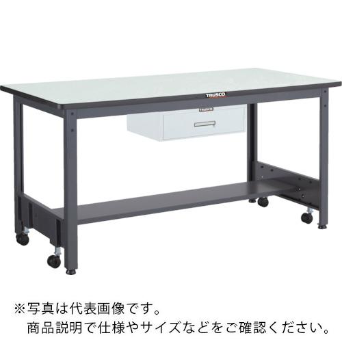 【SALE価格】TRUSCO ( トラスコ中山 ) 中荷重作業台(500kg)CFW型 1800X900XH740 1段引出付 ダークグレー色 ( CFWP-1890F1 )｜Orange Tool Tokiwa