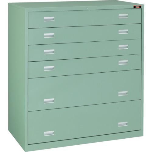 【SALE通貨価値】TRUSCO ( トラスコ中山 ) スリーロックワイドキャビネット 1200X650XH1300 6段 ( TWK-1207A )