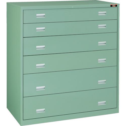 【SALE通貨価値】TRUSCO ( トラスコ中山 ) スリーロックワイドキャビネット 1200X650XH1300 6段 ( TWK-1208A )