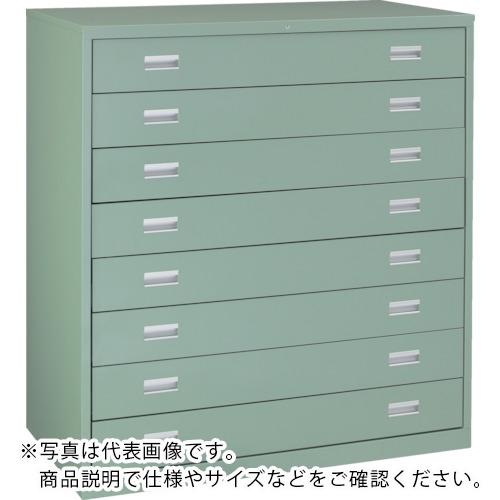 【SALE通貨価値】TRUSCO ( トラスコ中山 ) スリーロックワイドキャビネット 1200X650XH1300 7段 ( TWK-1205B )