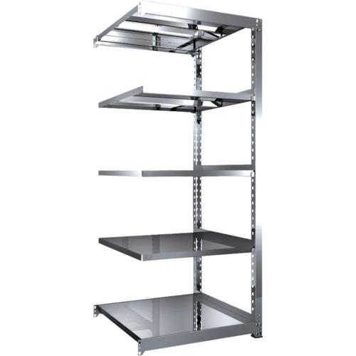 TRUSCO ( トラスコ中山 ) ステンレス鋼製中量雄螺旋受け答え棚 SM3型 W900×D921×H2100 5段 繋ぎ合わせる ( SM3-7395B )
