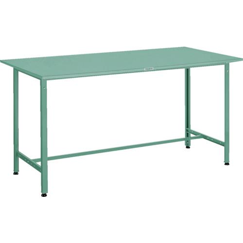 【SALE価格】TRUSCO ( トラスコ中山 ) 軽荷重立作業台(300kg)HAE型 1500X750XH900 基本タイプ グリーン色 ( HSAE-1500 (ｽﾁｰﾙﾃﾝﾊﾞﾝ) )｜Orange Tool Tokiwa