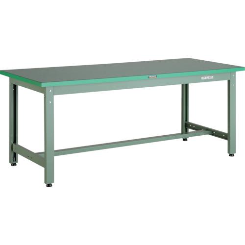 TRUSCO ( トラスコ中山 ) 中荷重作業台(800kg)GW型 1500X900XH742 ビニールマット張り グリーン色 ( GWP-1590E2 )|Orange Tool Tokiwa