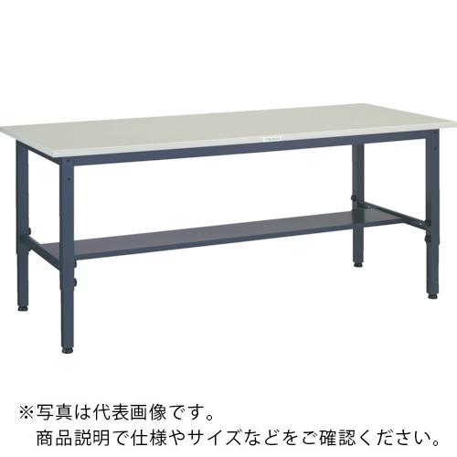TRUSCO ( トラスコ中山 ) 軽荷重作業台高さ調節式(250kg)AWM型 1800X750XH700~910 基本タイプ ダークグレー色 ( AWMS-1875 )｜Orange Tool Tokiwa