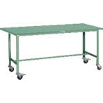TRUSCO ( トラスコ中山 ) 軽荷重作業台(150kg)AE型 1800X750XH846 φ100キャスター付 グリーン色 ( SAE-1800C100 )