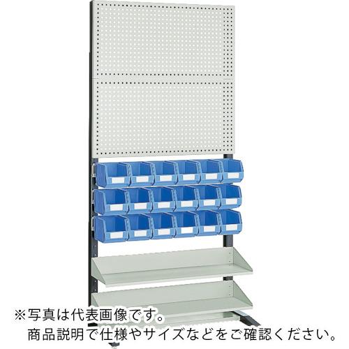 TRUSCO ( トラスコ中山 ) UPR型パンチングラック 棚板・入れもの付 両面 ( UPR-408N )