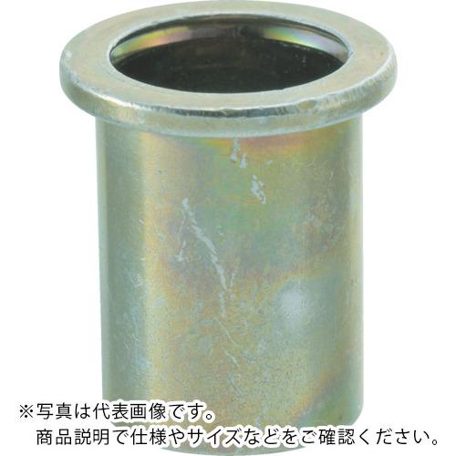 TRUSCO ( トラスコ中山 ) クリンプナット平頭ステンレス 板厚4.0 M6X1.0 100個入 ( TBN-6M40SS-C )
