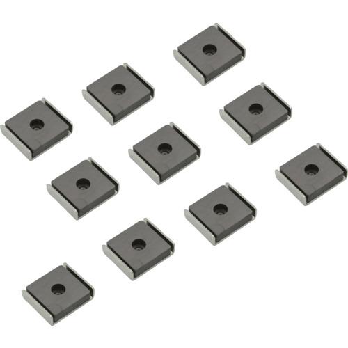 TRUSCO ( トラスコ中山 ) まとめ買い キャップ付フェライト磁石 角形穴あり 49mmX41mmX12.8mm 10個 ( TFC49KA-10P )