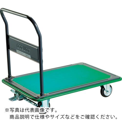 TRUSCO ( トラスコ中山 ) 固定ハンドルタイプ プレス製運搬車200KG ブレーキ付 ( 116SEBN )｜Orange Tool Tokiwa