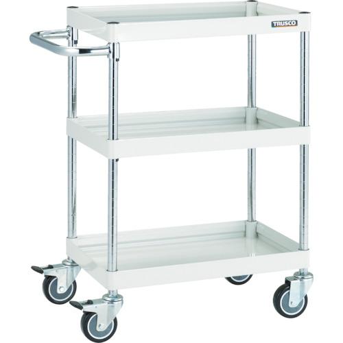 TRUSCO ( トラスコ中山 ) ツールワゴン ファルコンワゴン 750&times;500 ウレタン車輪 ホワイト ( FAW-973U-W )｜Orange Tool Tokiwa