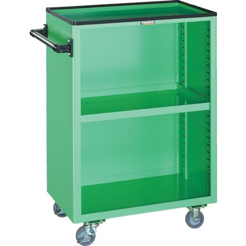 TRUSCO ( トラスコ中山 ) 物の具手押し車 600X400XH880 幕板付 若い衆緑であること ( NTS-307N-YG ) DIY・工具-はしご・作業台