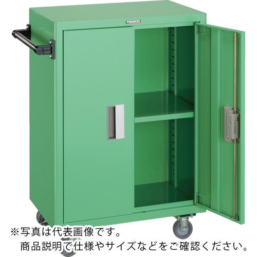 TRUSCO ( トラスコ中山 ) ツールワゴン 600X400XH880 扉付 ヤンググリーン ( NTS-501N-YG )