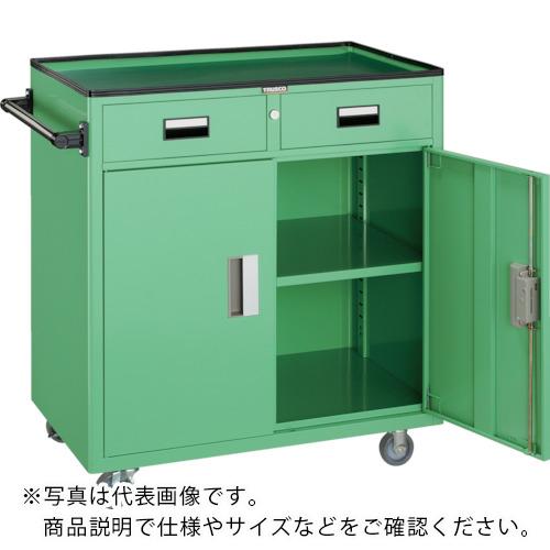 TRUSCO ( トラスコ中山 ) ツールワゴン 800X500XH880 引出・扉付 ヤンググリーン ( NTS-504N-YG )