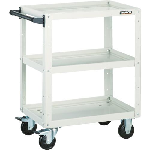 TRUSCO ( トラスコ中山 ) 物の具手押し車 鷲手押し車 600X400XH740 3段 白いこと ( EGW-763-W )