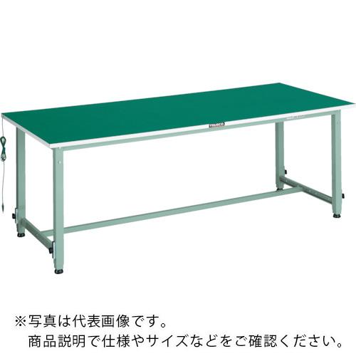 TRUSCO ( トラスコ中山 ) 軽掛け目御役目台高さ自然調整式(150kg)AEM型 1800X750XH652~952 帯電押しとどめる引っ敷き張り 白いこと色 ( AEM-1800D W ) 花・ガーデン・DIY-DIY・工具-安全・保護用品