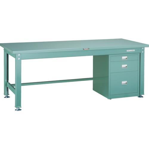 TRUSCO ( トラスコ中山 ) 中荷重作業台(2000kg)DW型 1800X750XH740 3段ワゴン付 グリーン色 ( SDW-1800UDC111 ) 78,769円