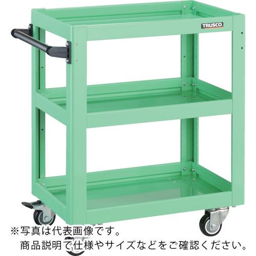 TRUSCO ( トラスコ中山 ) ツールワゴン ドルフィン 600×400 ウレタン車輪 ヤンググリーン ( DLWS-763U-YG )