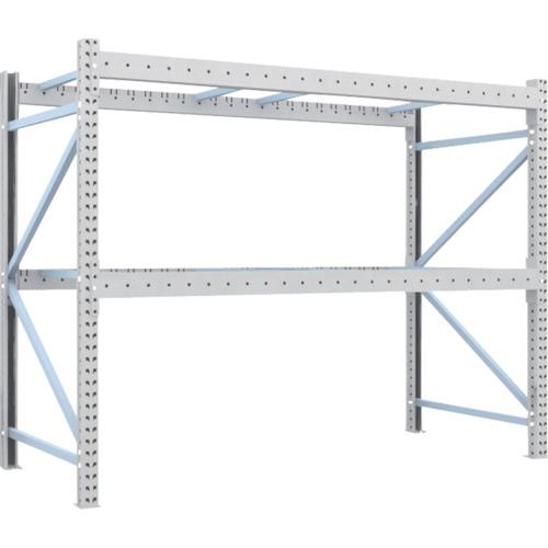 TRUSCO ( トラスコ中山 ) 重量パレットラック2トン2500×1100×H2000 2段 単体 ( 2D-20B25-11-2 )