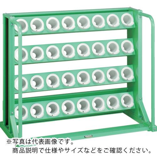 TRUSCO ( トラスコ中山 ) ツーリングラック BT・NT50兼用 25個収納 ロック付 ヤンググリーン色 ( VTL-55-YG )