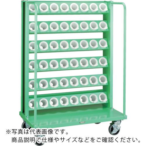 TRUSCO ( トラスコ中山 ) ツーリングワゴン BT・NT50兼用 48個収納 ロック付 ホワイト色 ( VTLW-68-AW )