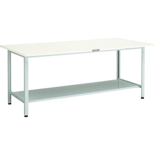 TRUSCO ( トラスコ中山 ) 軽荷重作業台(300kg)AE型 1800X900XH740 下棚2枚付 ホワイト色 ( AE-1809LT2 W )