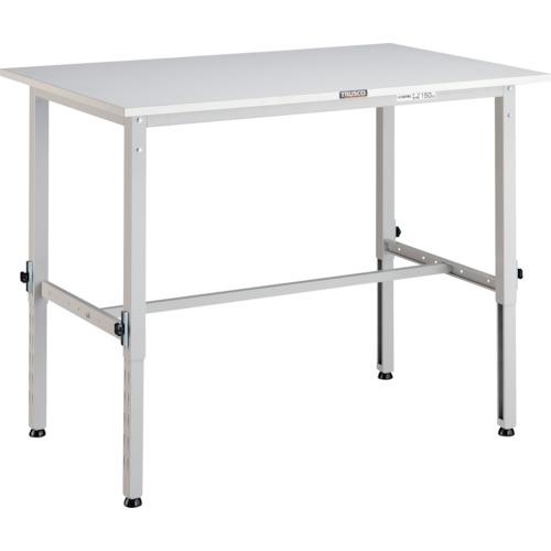 TRUSCO ( トラスコ中山 ) 軽荷重作業台高さ調節式(150kg)AEM型 1200X900XH650~950 基本タイプ ホワイト色 ( AEM-1209 W )|Orange Tool Tokiwa