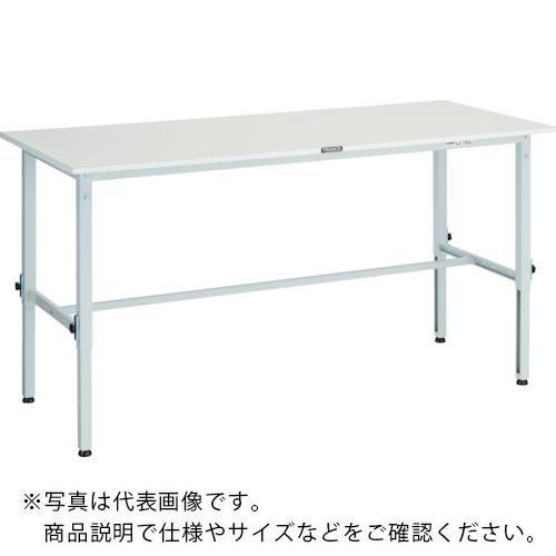 TRUSCO ( トラスコ中山 ) 軽掛け目御役目台高さ自然調整式(150kg)AEM型 1800X600XH650~950 基本原則手合い 白いこと色 ( AEM-1860 W ) 花・ガーデン・DIY-DIY・工具