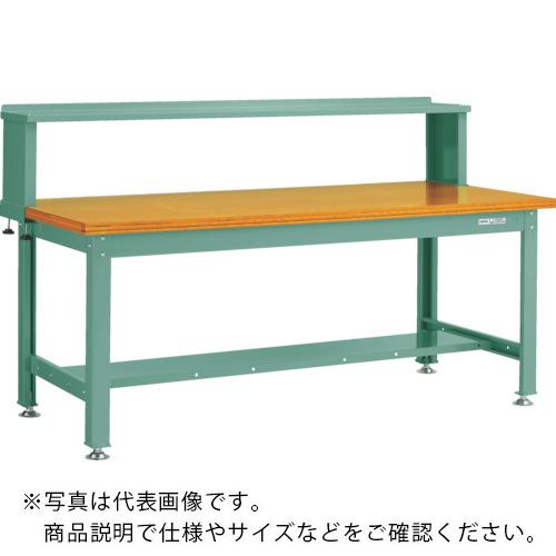 【SALE必要経費】TRUSCO ( トラスコ中山 ) 中掛け目御役目台(2000kg)DW型 1800X900XH1044(全高) 上棚付 緑であること色 ( DW-1809YURB )