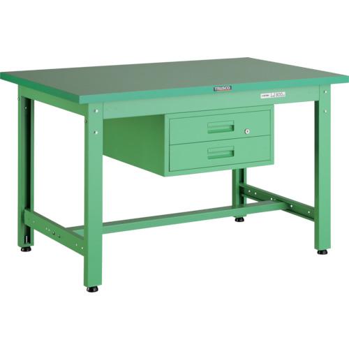 TRUSCO ( トラスコ中山 ) 中荷重作業台(800kg)GW型 900X600XH740 2段引出付 ヤンググリーン色 ( GWP-0960F2 YG )
