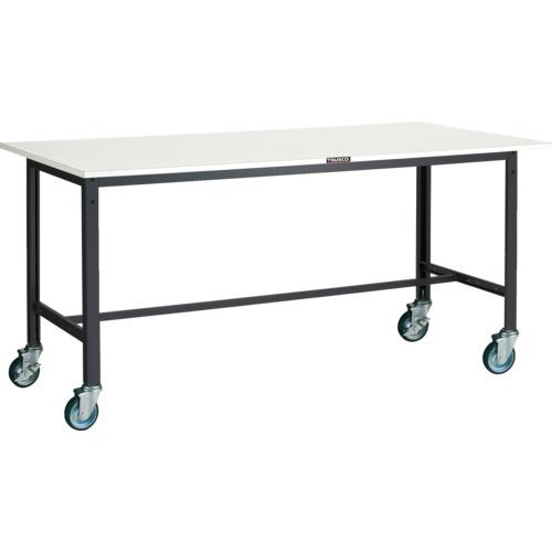 TRUSCO ( トラスコ中山 ) 軽荷重作業台(200kg)LEW型 1800X900XH846 φ100キャスター付 ダークグレー色 ( LEWP-1809C100 )