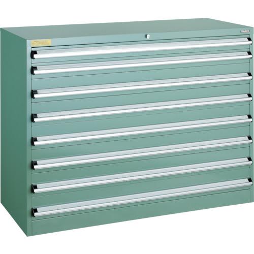 TRUSCO ( トラスコ中山 ) VE13S型収納家具 1300X550XH1000 引き出し8段 ( VE13S-1003 )