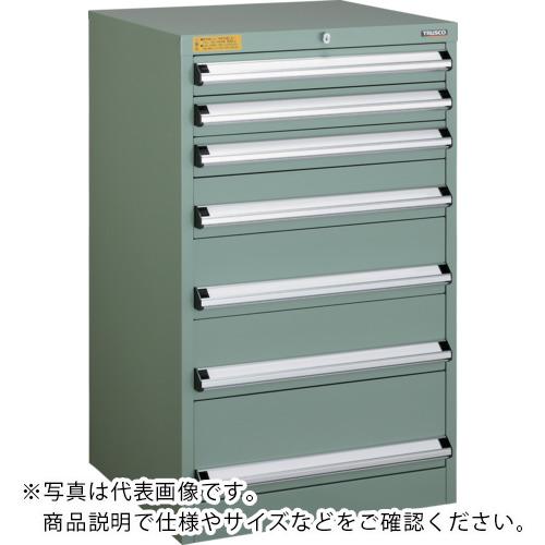 TRUSCO ( トラスコ中山 ) VE7S型中量押し入れ 700×550×H1000 抽き出し7段 ( VE7S-1002 )