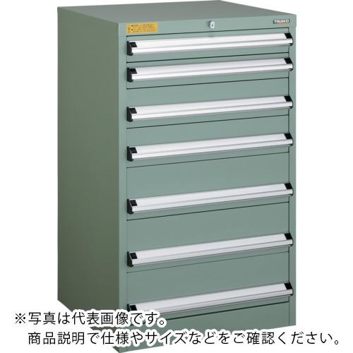 TRUSCO ( トラスコ中山 ) VE7S型中量押し入れ 700×550×H1000 抽き出し7段 ( VE7S-1005 )