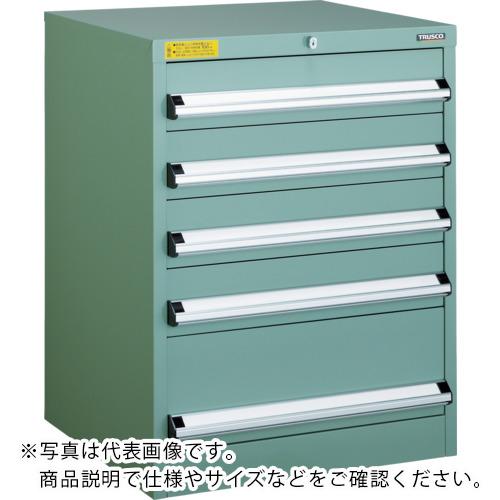 TRUSCO ( トラスコ中山 ) VE9S型中量押し入れ 880×550×H800 抽き出し5段 ( VE9S-805 )