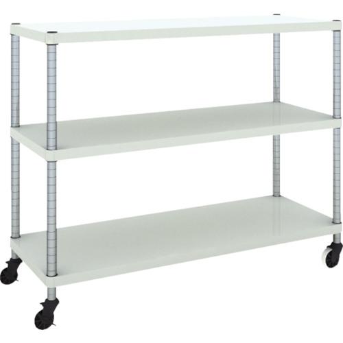 TRUSCO ( トラスコ中山 ) スチールラック フェニックスラック 1200X450 3段 U車輪付 W色 抗菌粉体塗装 ( PER-3443-U125-W )｜Orange Tool Tokiwa