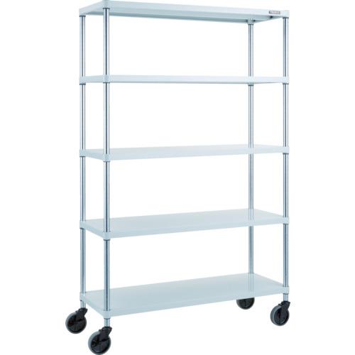 TRUSCO ( トラスコ中山 ) スチールラック フェニックスラック 1200X450 5段 U車輪付 W色 抗菌粉体塗装 ( PER-6445-U125-W )