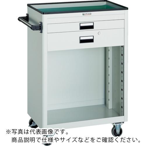 TRUSCO ( トラスコ中山 ) ツールワゴン 600X400 浅1深1引出 幕板付 ヤンググリーン ( NTS-611P-YG )
