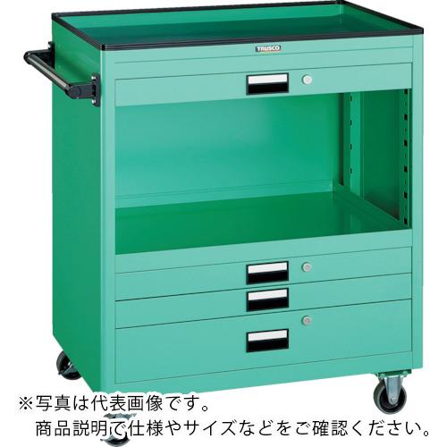 【SALE価格】TRUSCO ( トラスコ中山 ) ツールワゴン 750X500 浅3深1引出 幕板付 ホワイト ( NTS-731P-W )｜Orange Tool Tokiwa