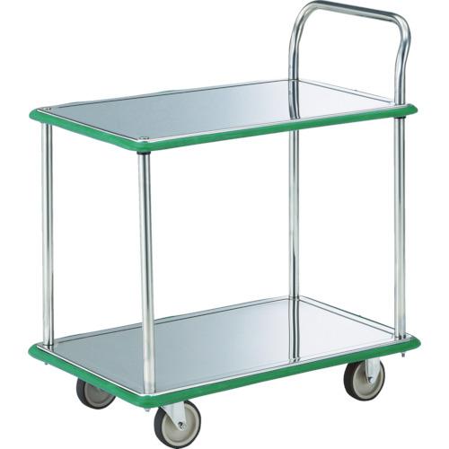 TRUSCO ( トラスコ中山 ) オールSUS製運搬車 片袖2段型 740X480 省音ウレタン車 ( SUS-104NU )