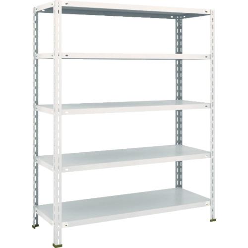 TRUSCO ( トラスコ中山 ) スチールラック 軽量棚 中棚ボルトレス型1200X450X1500 5段 ネオグレー ( L54X-15 NG(ﾈｵｸﾞﾚｰ) )
