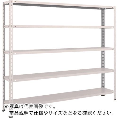 TRUSCO ( トラスコ中山 ) スチールラック 軽量棚 中棚ボルトレス型1800X300X1500 5段 ネオグレー ( L56V-15 NG(ﾈｵｸﾞﾚｰ) )｜Orange Tool Tokiwa