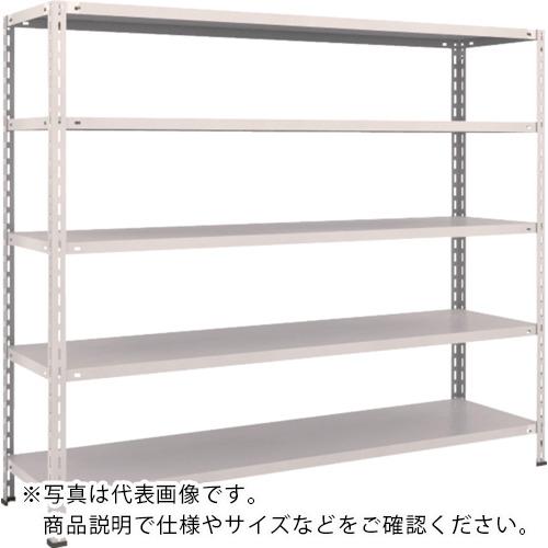 TRUSCO ( トラスコ中山 ) スチールラック 軽量棚 中棚ボルトレス型1800X450X1500 5段 ネオグレー ( L56X-15 NG(ﾈｵｸﾞﾚｰ) )