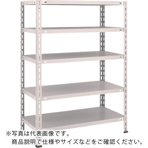 TRUSCO ( トラスコ中山 ) スチール写真仕合わせ 軽さ棚 中棚雄捩子受け答え型 875X450X1200 5段 ネオ薄墨色 ( L43X-15 NG(ﾈｵｸﾞﾚｰ) )