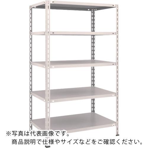 TRUSCO ( トラスコ中山 ) スチールラック 軽量棚 中棚ボルトレス型 875X600X1500 5段 ネオグレー ( L53W-15 NG(ﾈｵｸﾞﾚｰ) )