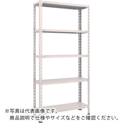 TRUSCO ( トラスコ中山 ) スチール写真仕合わせ 軽さ棚 中棚雄捩子受け答え型 875X300X1800 5段 ネオ薄墨色 ( L63V-15 NG(ﾈｵｸﾞﾚｰ) )