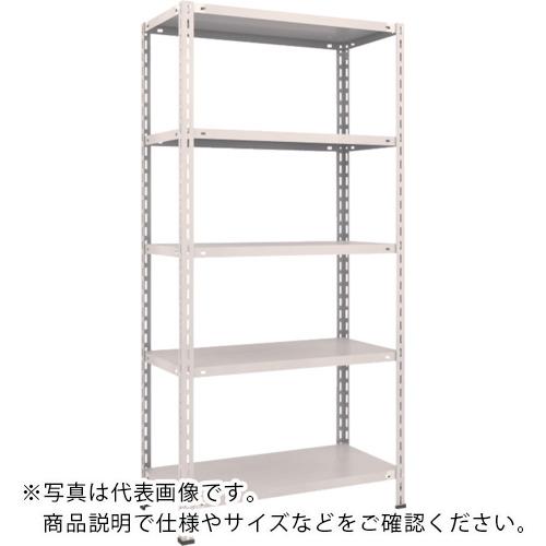 TRUSCO ( トラスコ中山 ) スチールラック 軽量棚 中棚ボルトレス型 875X450X1800 5段 ネオグレー ( L63X-15 NG(ﾈｵｸﾞﾚｰ) )
